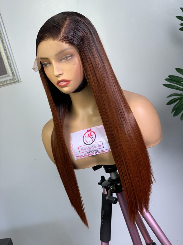 LUXURY BONESTRAIGHT WIG (HOT CHOCOLATE) - Image 4