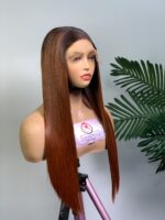 LUXURY BONESTRAIGHT WIG (HOT CHOCOLATE) - Image 2