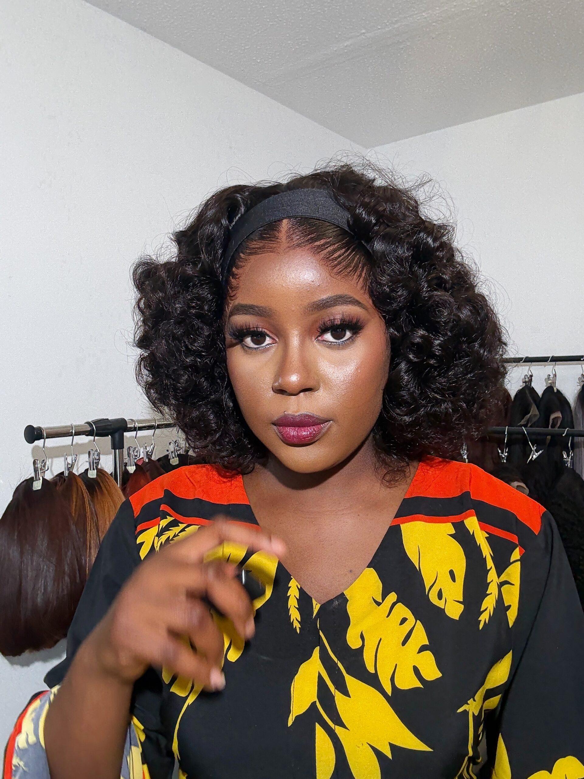 IMG_2705 SUMMER FUNMI BAND WIG PLUS 13by4 FRONTAL - Image 1